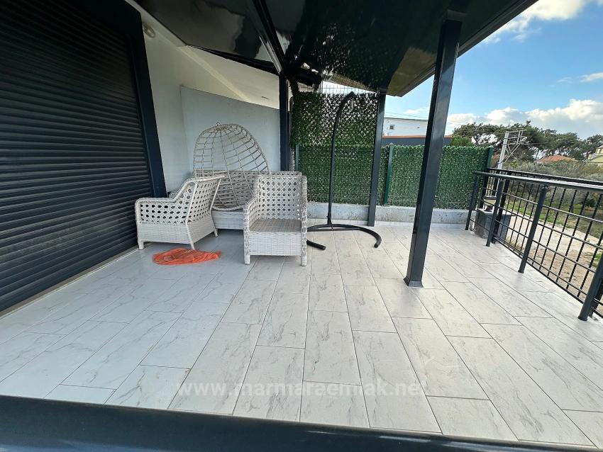 4+1 Summer Villa With Garden For Sale In Doğanbey Payamlı, Seferihisar, İzmir